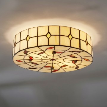 BRILAGI - Tiffany plafoniera a vetri colorati FOLIA 2xE27/60W/230V Ø 40 cm