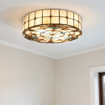BRILAGI - Tiffany plafoniera a vetri colorati MIRABELLA 2xE27/60W/230V Ø 40 cm