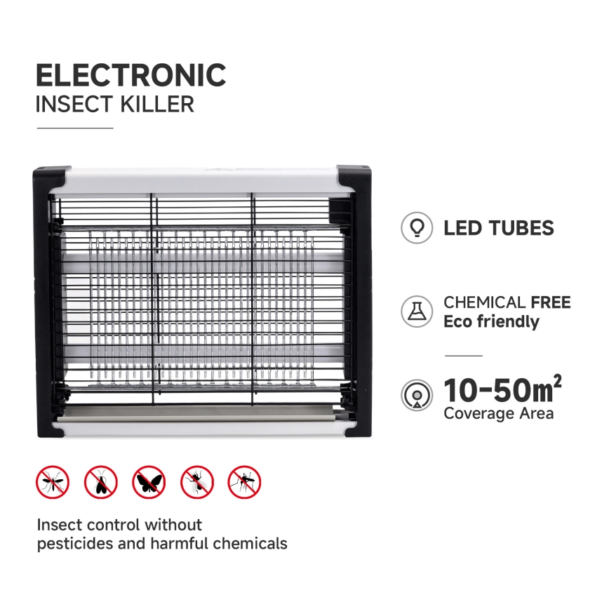 Brilagi - Trappola elettrica a LED per insetti UV  2xLED/4W/230V 50 m2