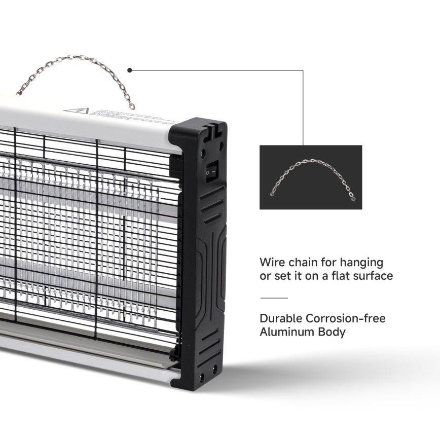 Brilagi - Trappola elettrica per insetti 2xUV/10W/230V 60 m2