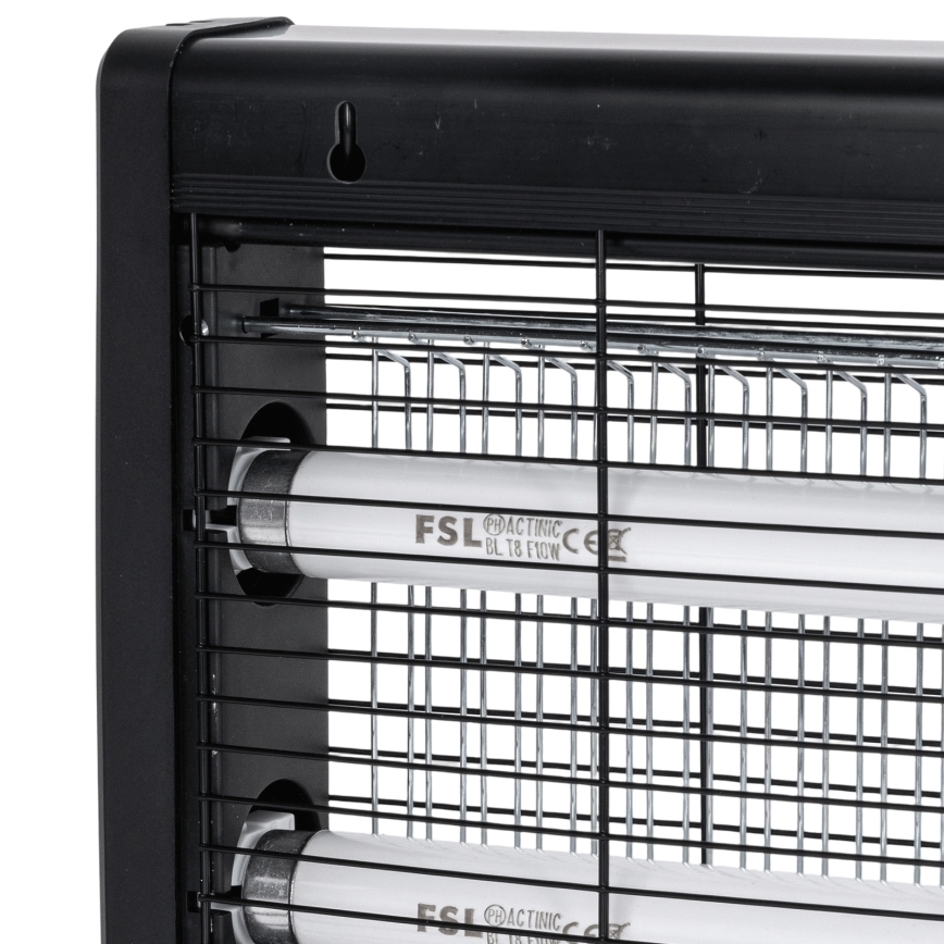 Brilagi - Trappola elettrica per insetti 2xUV/18W/230V 100 m2 nera