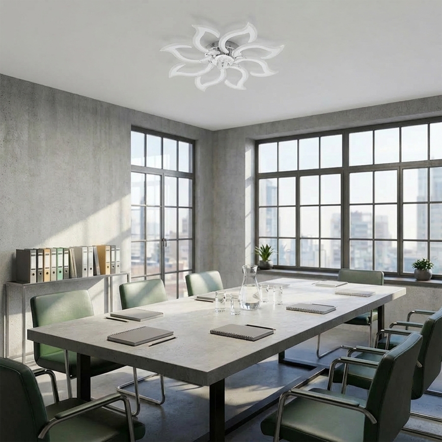 Brilagi - Ventilatore da soffitto LED dimmerabile LED/44W/230V Ø 90 cm bianco + telecomando