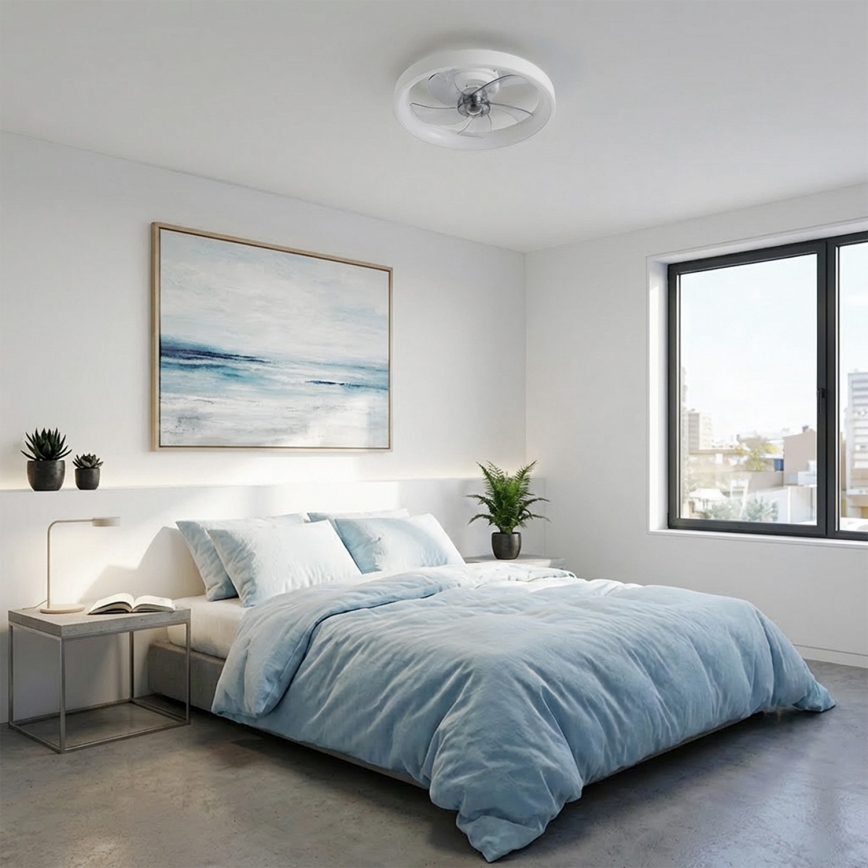 Brilagi - Ventilatore da soffitto LED dimmerabile LED/34W/230V 3000-6500K Ø 50 cm bianco + telecomando