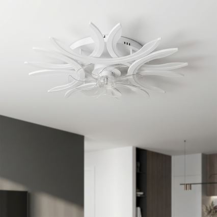 Brilagi - Ventilatore da soffitto dimmerabile LED/70W/230V 3000-6500K Ø 76 cm bianco + telecomando