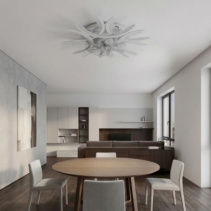 Brilagi - Ventilatore da soffitto dimmerabile LED/70W/230V 3000-6500K Ø 76 cm bianco + telecomando