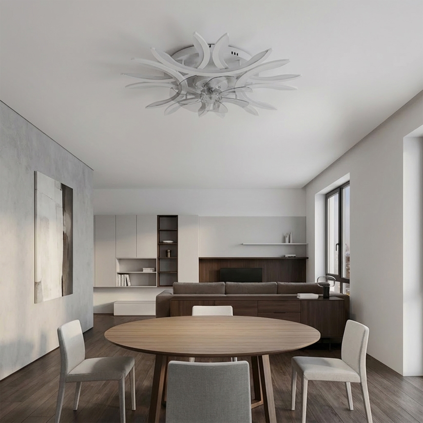 Brilagi - Ventilatore da soffitto dimmerabile LED/70W/230V 3000-6500K Ø 76 cm bianco + telecomando