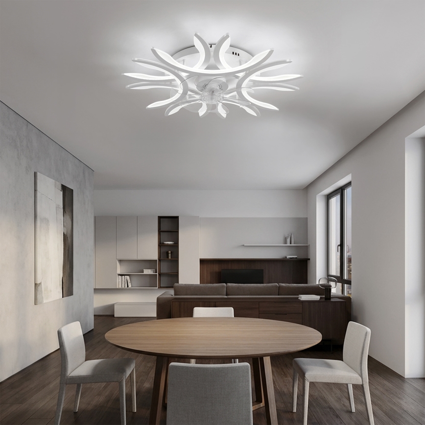 Brilagi - Ventilatore da soffitto dimmerabile LED/70W/230V 3000-6500K Ø 76 cm bianco + telecomando