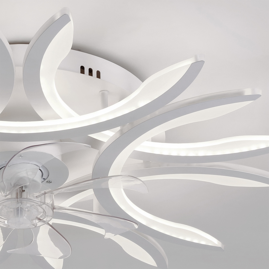 Brilagi - Ventilatore da soffitto dimmerabile LED/70W/230V 3000-6500K Ø 76 cm bianco + telecomando
