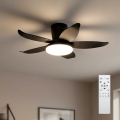 Brilagi - Ventilatore da soffitto dimmerabile a LED/32W/230V 3000-6500K Ø 95 cm nero + telecomando