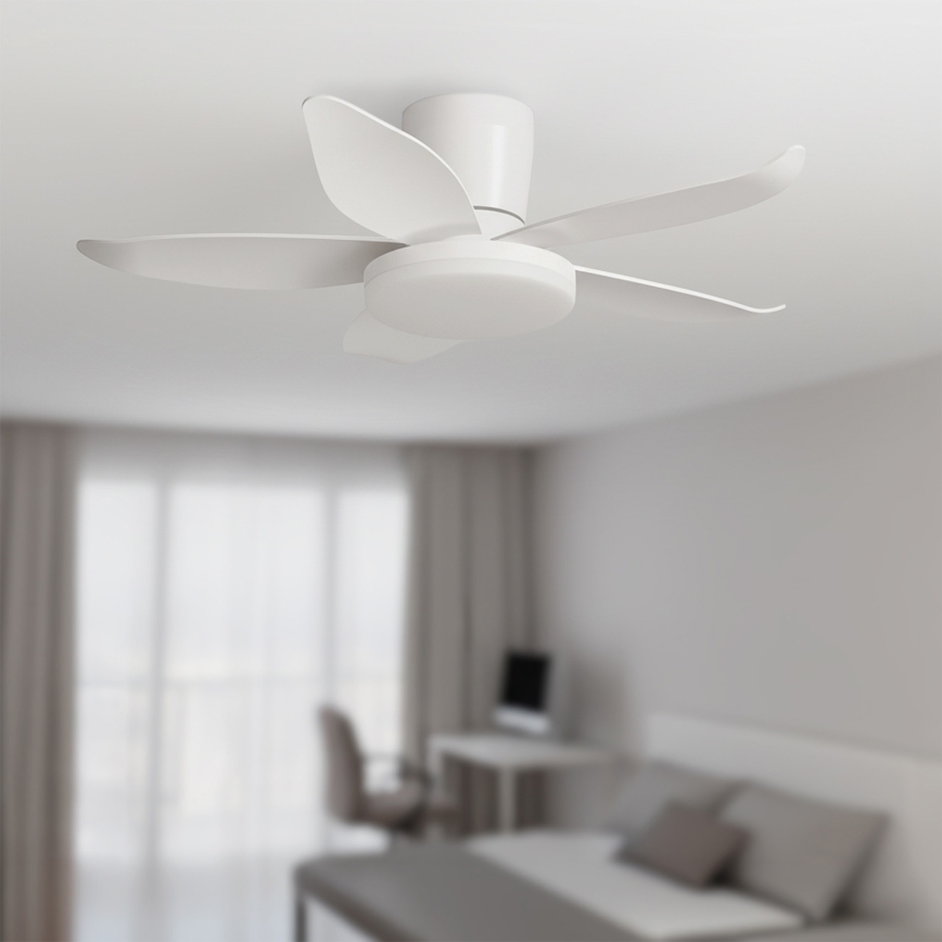 Brilagi - Ventilatore da soffitto dimmerabile a LED 32W/230V Ø 95 cm bianco + telecomando