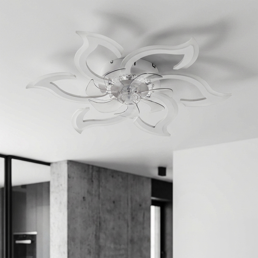 Brilagi - Ventilatore da soffitto dimmerabile LED/34W/230V ø 83 cm bianco + telecomando