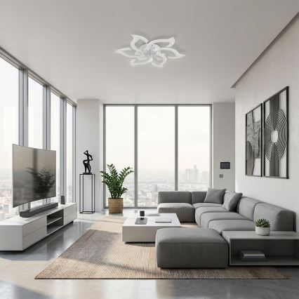 Brilagi - Ventilatore da soffitto dimmerabile LED/34W/230V ø 83 cm bianco + telecomando