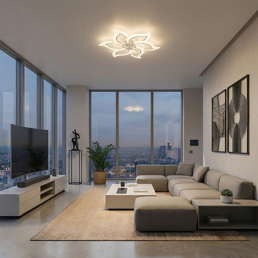 Brilagi - Ventilatore da soffitto dimmerabile LED/34W/230V ø 83 cm bianco + telecomando