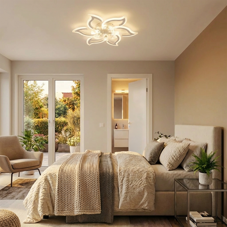 Brilagi - Ventilatore da soffitto dimmerabile LED/34W/230V ø 83 cm bianco + telecomando