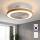 Brilagi - Ventilatore da soffitto dimmerabile a LED / 38W / 230V 3000–6500K Ø 50 cm bianco/marrone + telecomando