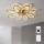 Brilagi - Ventilatore da soffitto dimmerabile a LED 43W/230V Ø 90 cm, finitura oro + telecomando