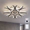 Brilagi - Ventilatore da soffitto dimmerabile a LED 70W/230V 3000-6500K Ø 76 cm nero + telecomando