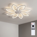 Brilagi - Ventilatore da soffitto dimmerabile a LED LED/43W/230V 3000-6500K Ø 90 cm bianco + telecomando