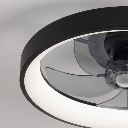 Brilagi - Ventilatore da soffitto LED dimmerabile LED/34W/230V diam. 50 cm nero + telecomando