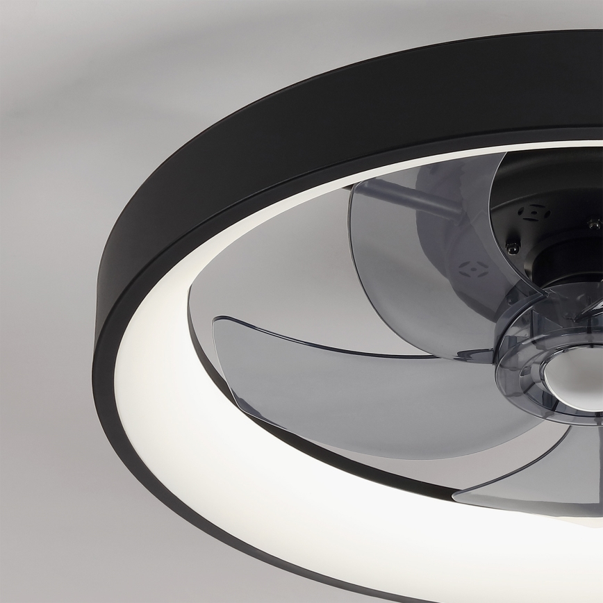 Brilagi - Ventilatore da soffitto LED dimmerabile LED/34W/230V diam. 50 cm nero + telecomando