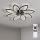 Brilagi - Ventilatore da soffitto dimmerabile con LED, 43W/230V, Ø 90 cm, nero + telecomando