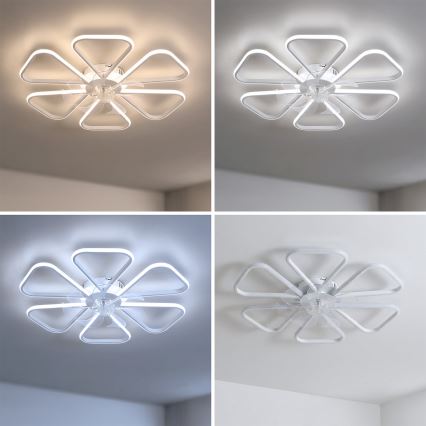 Brilagi - Ventilatore da soffitto dimmerabile a LED/38W/230V Ø 76 cm bianco + telecomando