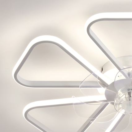 Brilagi - Ventilatore da soffitto dimmerabile a LED/38W/230V Ø 76 cm bianco + telecomando