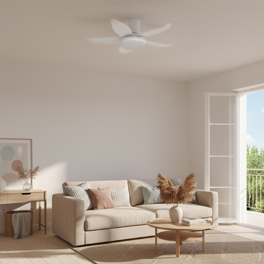 Brilagi - Ventilatore da soffitto dimmerabile LED/32W/230V 3000-6500K Ø 95 cm bianco + telecomando