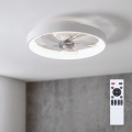 Brilagi - Ventilatore da soffitto dimmerabile LED/34W/230V diam. 50 cm bianco + telecomando