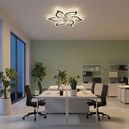 Brilagi - Ventilatore da soffitto LED dimmerabile 34W/230V Ø 83 cm, nero + telecomando