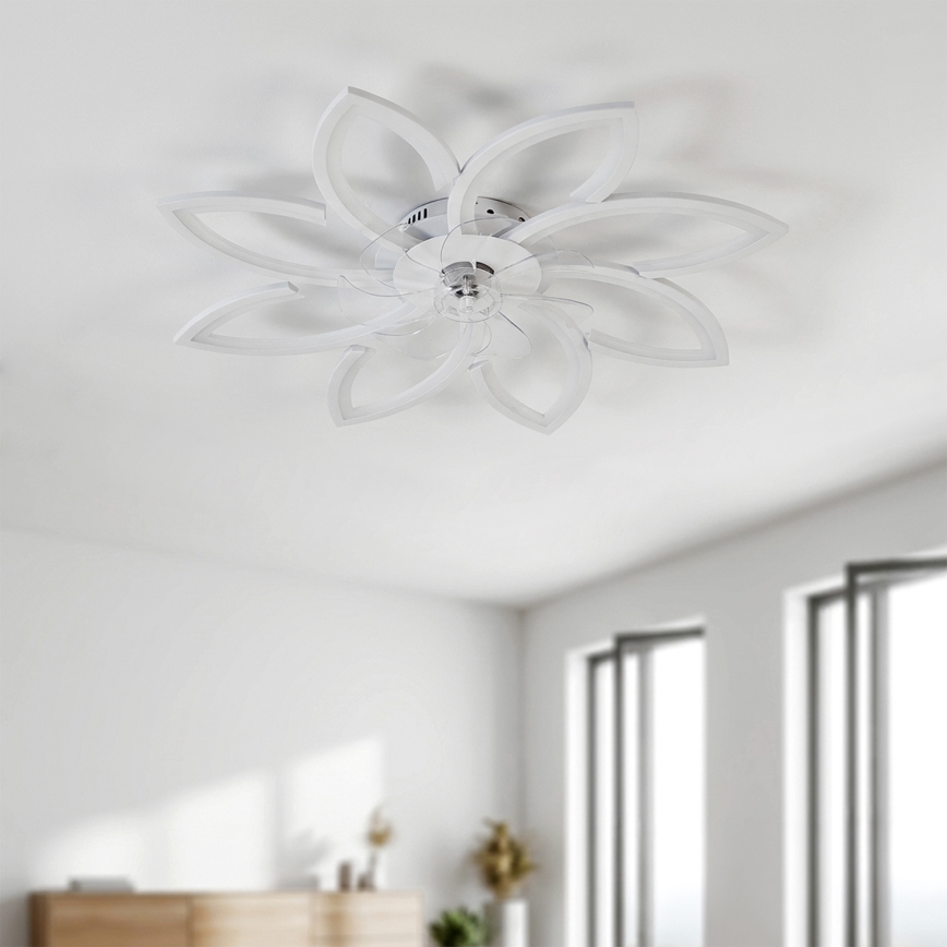 Brilagi - Ventilatore da soffitto dimmerabile a LED LED/43W/230V 3000-6500K Ø 90 cm bianco + telecomando