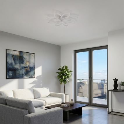 Brilagi - Ventilatore da soffitto dimmerabile a LED LED/43W/230V 3000-6500K Ø 90 cm bianco + telecomando