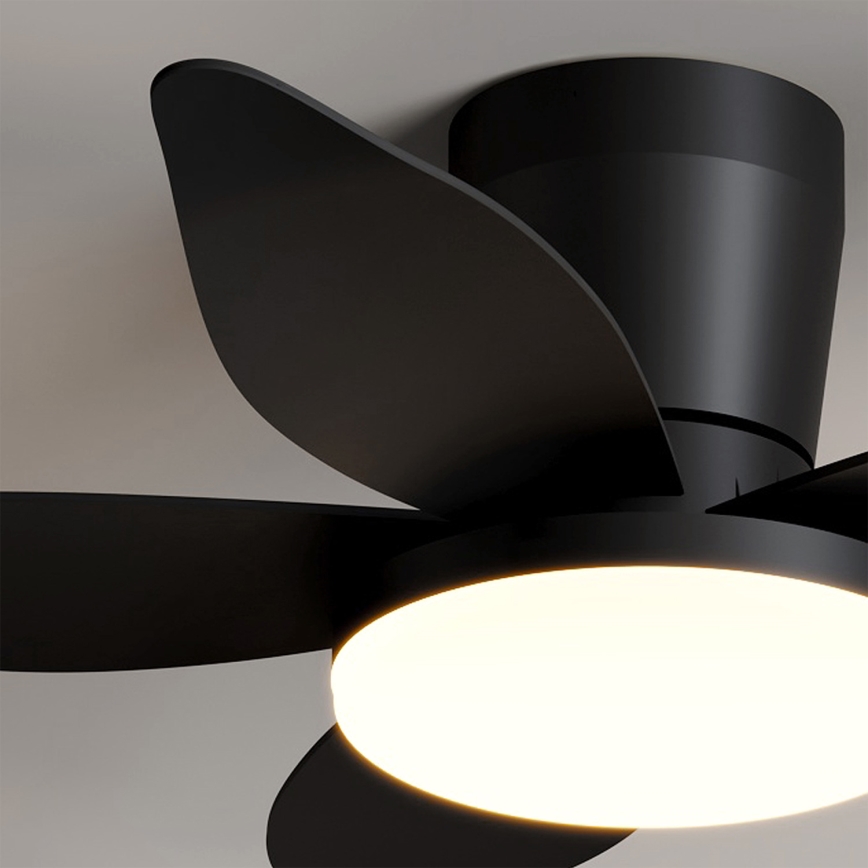 Brilagi - Ventilatore da soffitto dimmerabile a LED/32W/230V 3000-6500K Ø 95 cm nero + telecomando
