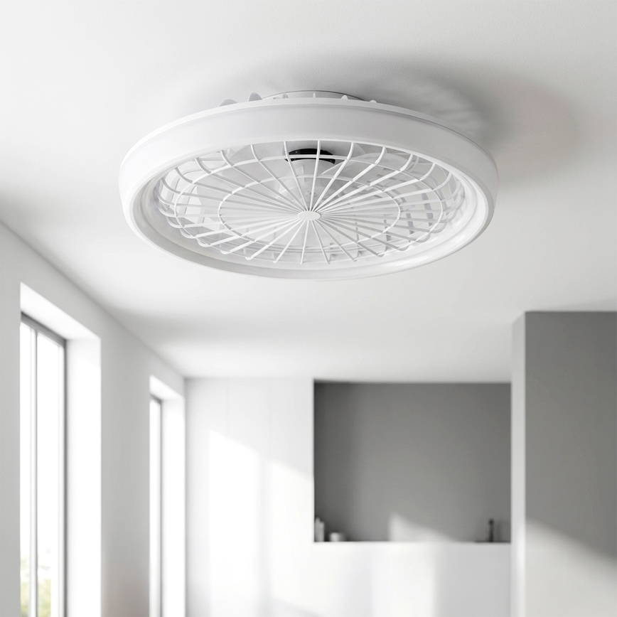 Brilagi - Ventilatore da soffitto LED dimmerabile 40W/230V 3000-6500K Ø 48 cm bianco + telecomando