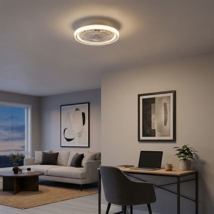 Brilagi - Ventilatore da soffitto LED dimmerabile 40W/230V 3000-6500K Ø 48 cm bianco + telecomando
