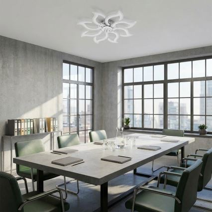 Brilagi - Ventilatore da soffitto dimmerabile con LED/44W/230V 3000-6500K Ø 90 cm bianco + telecomando