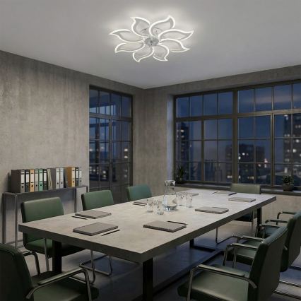 Brilagi - Ventilatore da soffitto dimmerabile con LED/44W/230V 3000-6500K Ø 90 cm bianco + telecomando