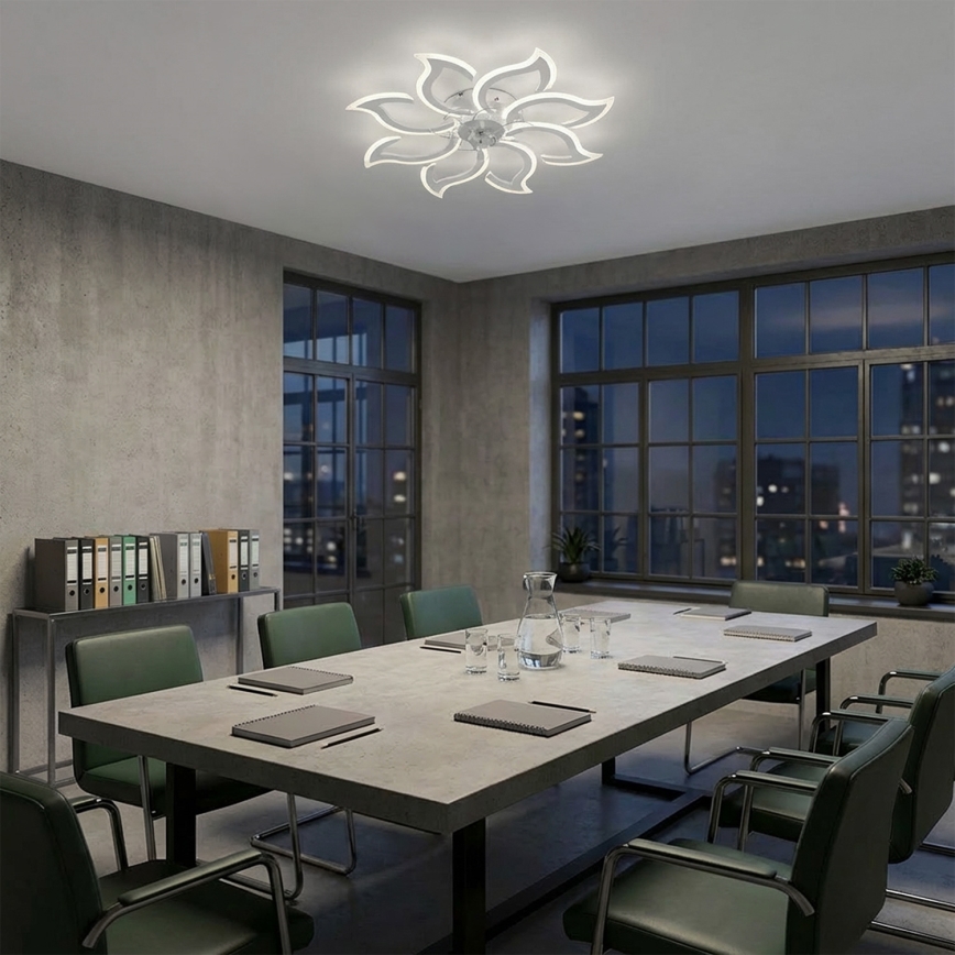 Brilagi - Ventilatore da soffitto dimmerabile con LED/44W/230V 3000-6500K Ø 90 cm bianco + telecomando