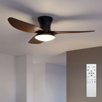 Brilagi - ventilatore da soffitto LED dimmerabile LED/38W/230V 100 cm nero/marrone + telecomando