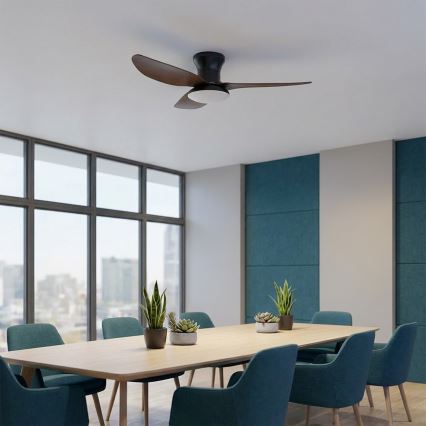 Brilagi - ventilatore da soffitto LED dimmerabile LED/38W/230V 100 cm nero/marrone + telecomando