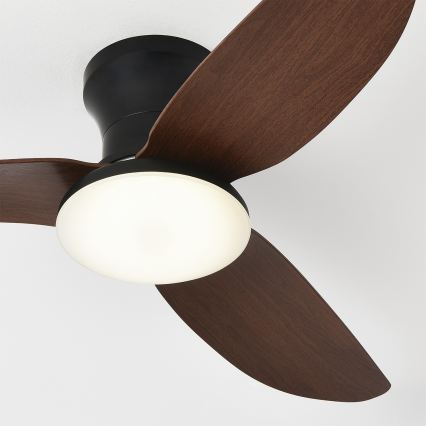 Brilagi - ventilatore da soffitto LED dimmerabile LED/38W/230V 100 cm nero/marrone + telecomando