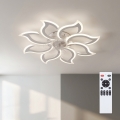 Brilagi - Ventilatore da soffitto LED dimmerabile LED/44W/230V Ø 90 cm bianco + telecomando