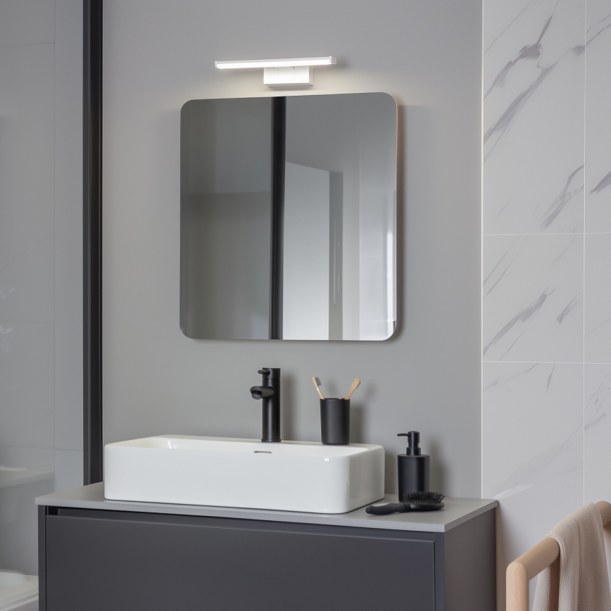 Brilagi - Specchio da bagno LED 3 in 1 VESTRA LED/6W/230V 30 cm IP44 bianco
