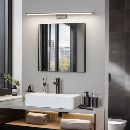 Brilagi - VESTRA Lampada a LED 3 in 1 per specchio da bagno, 15 W, 230 V, 80 cm, IP44, nera