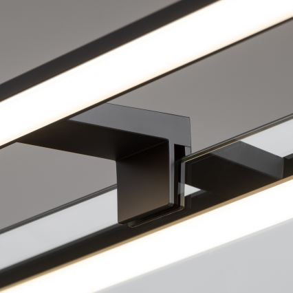 Brilagi - Specchio da bagno con luce LED 3 in 1 VESTRA, 8 W/230 V, 40 cm, IP44, nero