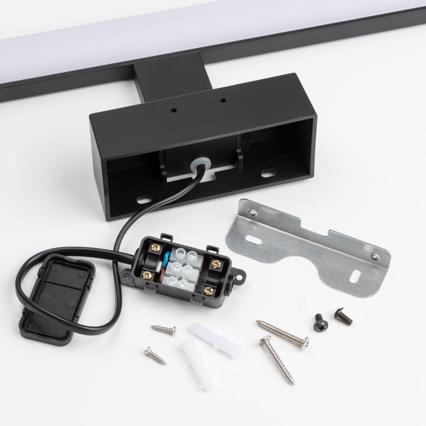Brilagi - Specchio da bagno con luce LED 3 in 1 VESTRA, 8 W/230 V, 40 cm, IP44, nero
