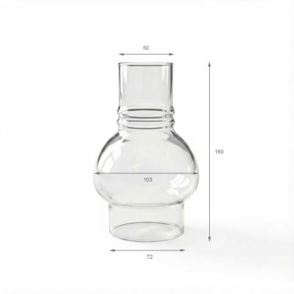Brilagi - Vetro di ricambio per la lampada a petrolio MERLIN