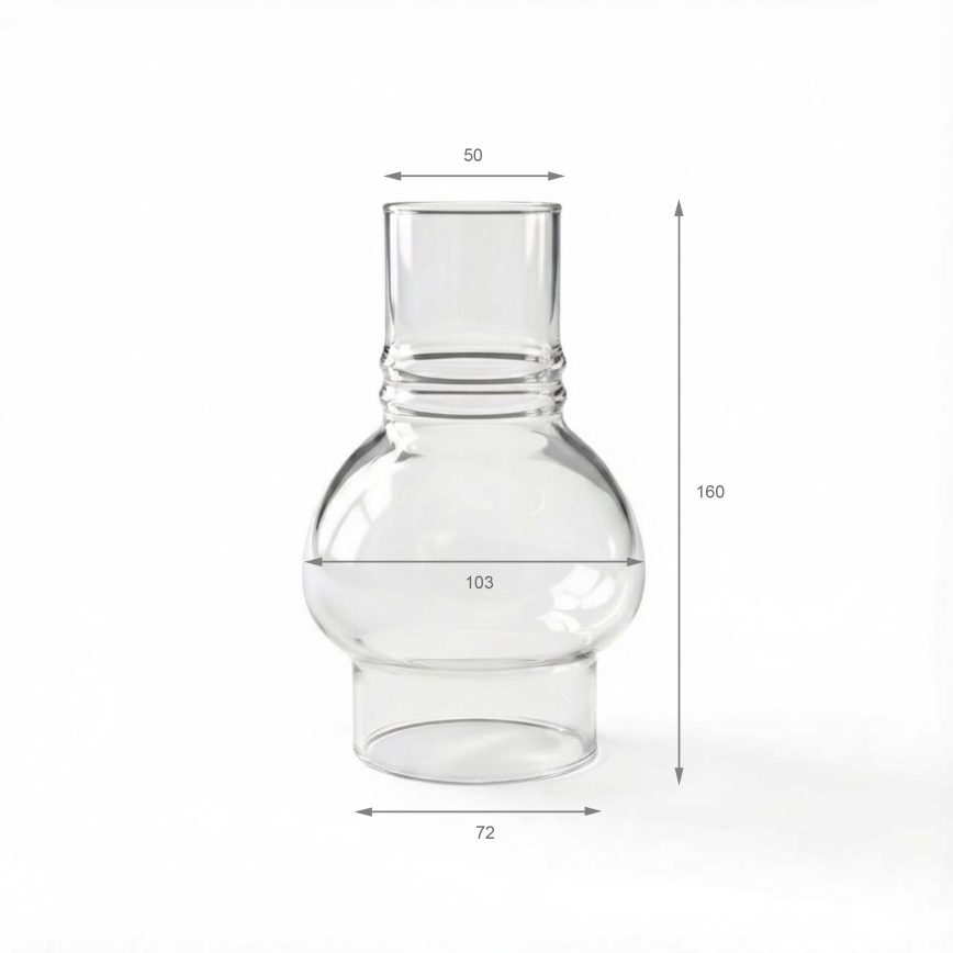 Brilagi - Vetro di ricambio per la lampada a petrolio MERLIN