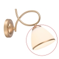 Brilagi - Vetro di ricambio per lampada da parete e lampadario FRED E27 Ø 13,5 cm crema/oro