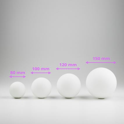 Brilagi - Vetro di ricambio per lampadario, applique e lampada MISTEL, MILLA diametro 12 cm bianco